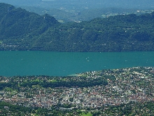 Aix les bains vue sur le lac du bourget